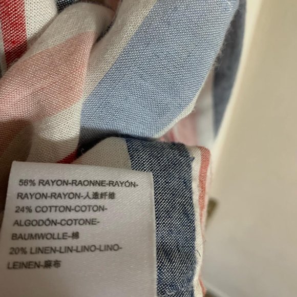 Anthropologie Maeve striped Chatham buttons down linen blend - Picture 6 of 7